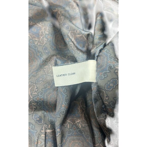 Mens‎ Black Leather Jacket XL Genuine Leather Outer Polyester Lining Elastic Hem - Picture 5 of 15